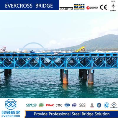 Gr350/Gr50/Gr65/GB355 Steel Trestle Bridge Prefabricated For Fast Construction