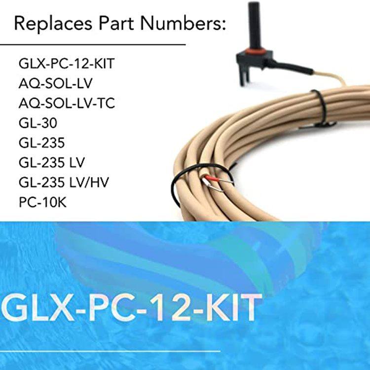 Воздух воды термистора датчика температуры бассейна GLX-PC-12-KIT солнечный с 15 футами кабеля