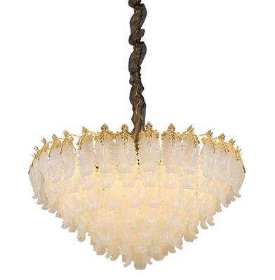 Ouro Crystal Chandelier Pendant Light L52*H33cm AC85V do hotel da casa de campo a 265V