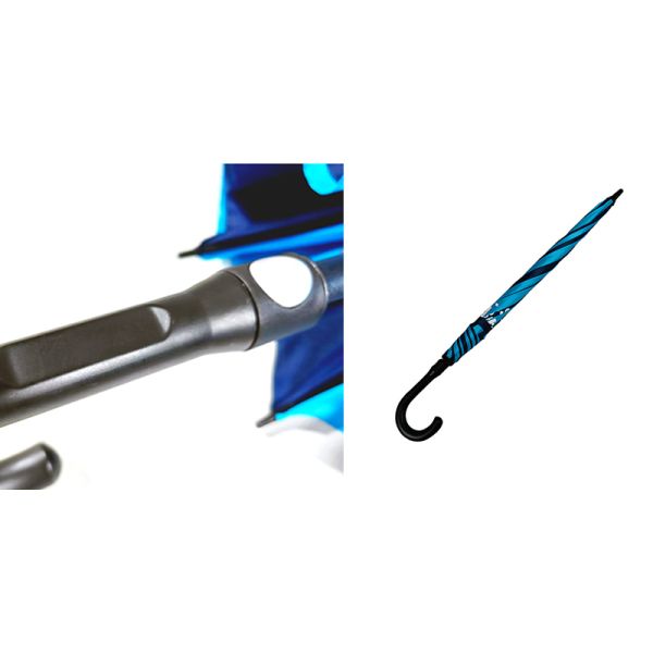 Compact Double Color Umbrella 54 Inch Golf Umbrella With Hook Handle