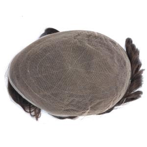 Lace ou PU Homme Toupe à cheveux réels Toupe à cheveux personnalisable
