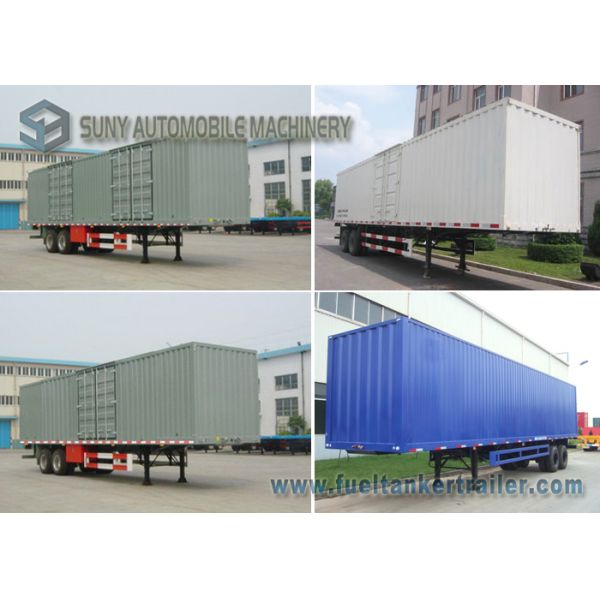 60 Cubic Heavy Duty Van Semi Trailer 3 Axles Box Semi Trailer 50T