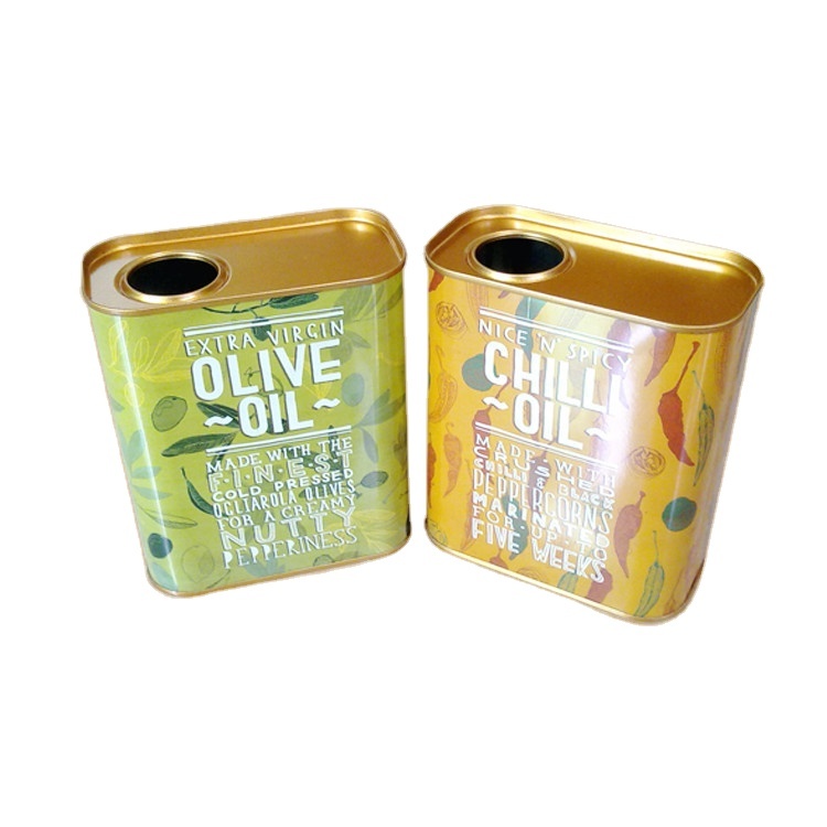 Factory Whosale Empty Metal Can Vegetable Soybean Corn Oil Tin Can Metal Tin square Can for Food