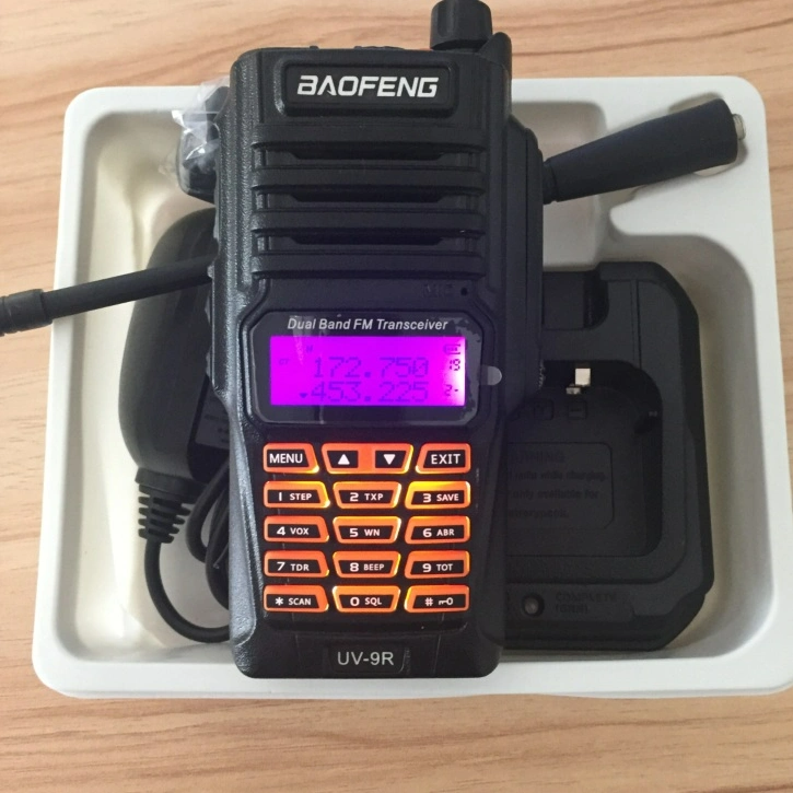 VHF UHF Ham Walkie Talkie Ships High Power Output Long Range Radio Communicator UV-9r