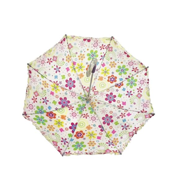 Colorido Paraguas para Niños Compacto Con Hermosa Tejida Pongee Y Fácil Botón de Abrir/Cerrar Para La Escuela Y Los Viajes