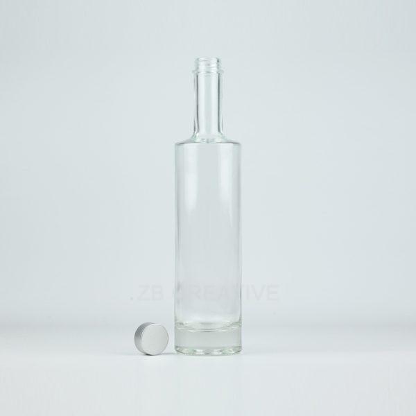 700ml White Crystal Glass Liquor Bottles Screw Top For Brandy 850g CY-889