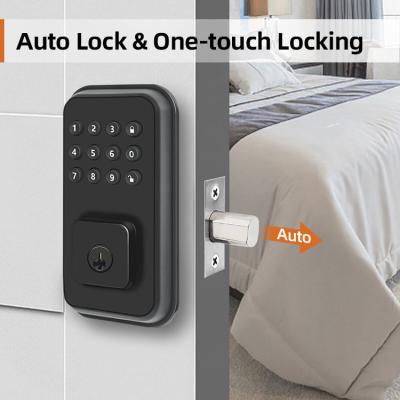 Cylinder Smart Deadbolt Door Lock Interior Keypad FCC Easy Installation