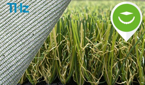 Green Color Indoor Plastic Lawn Landscaping Synthetic Artificial Turf Carpet Grass THZ Backing