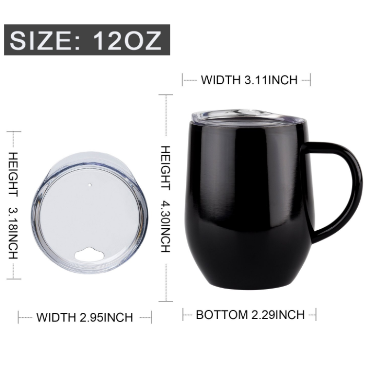 Fashion Stainless Steel Tumbler Insulated Coffee Mugs With Handle