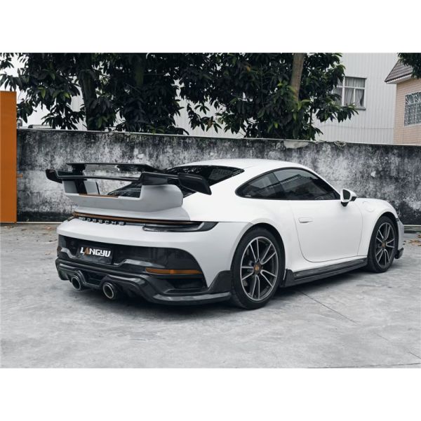 Auto Parts for Porsche 911 992 Body Kit 911 992 Turbo Upgraded Techart Style Front and Rear Bumper Cover Body Kit