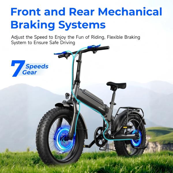 EU UK Stock  Folding Electric Bike with Suspension Hydraulic Disc Brakes  Range Legal Compliance E-bike Foldable  Bike