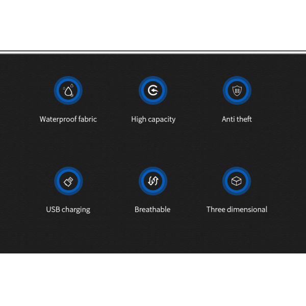 Nouveau sac portable chargeur USB anti-vol hommes collège école sac à dos imperméable sac à dos sac à dos pour hommes