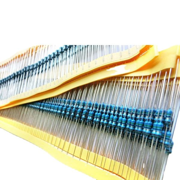 Резисторы Производитель MFR 1/4W 1/2W 1W 2W 3W 1% Толерантность CP/CU Провод Металлическая пленка Резисторы Металлическая пленка Резистор