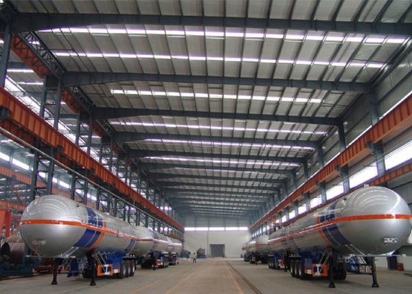 56000L Liquefied Petroleum Gas Lorry Tanker Trailer 3 Axles For LPG
