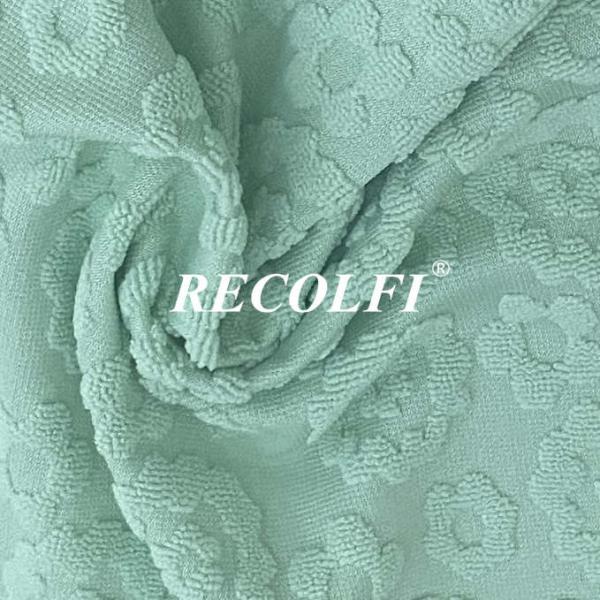 Recycled Polyester Activewear Knit Fabric High Colorfastness Ladies Swimwear