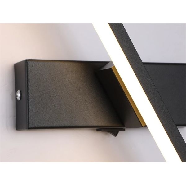 330° Rotatable LED Wall Light Minimalist black Bathroom Strip mirror front light(WH-MR-81)