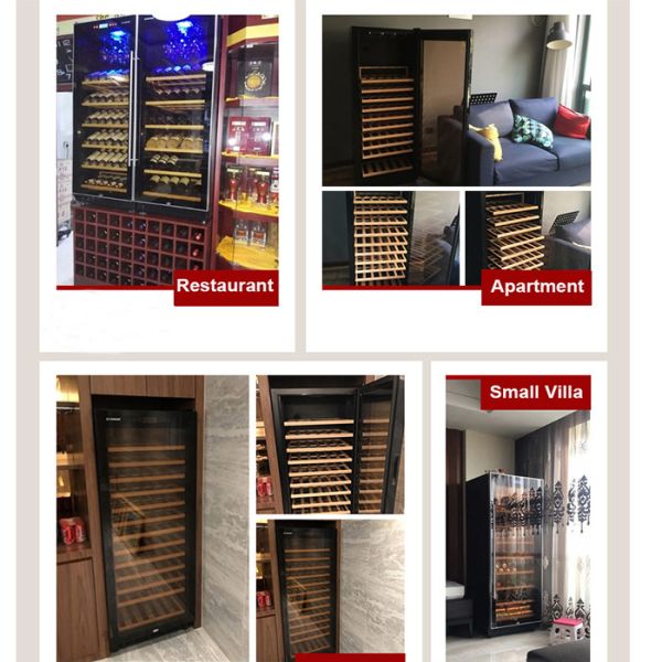 Direct Cooling 105W 188L Commercial Wine Display Cooler