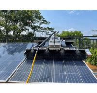 Robot de limpieza anti del panel solar de la protección de la caída para el tejado comercial