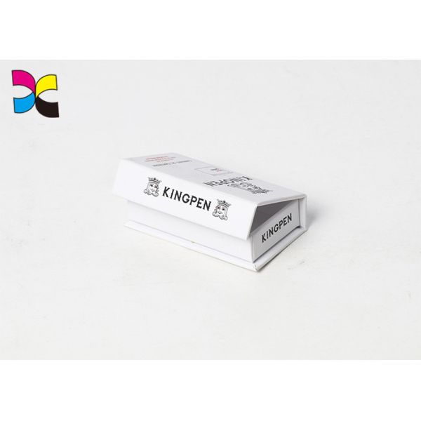 Electronic Cigarette Printed Gift Boxes Flap Rigid Logo Brand 157gsm C2S Art Paper