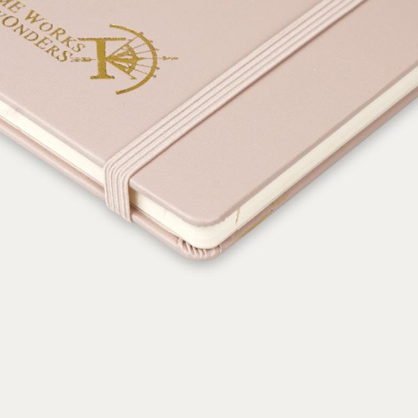 Свет - пинк 2023 еженедельная бумага цвета слоновой кости Leatherette плановика 80GSM бумажная