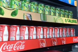 High Resolution COB P1.25 LED Shelf Display For Supermarket 2880Hz Refresh Rate