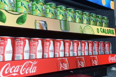 High Resolution  COB P1.25 LED Shelf Display For Supermarket 2880Hz Refresh Rate