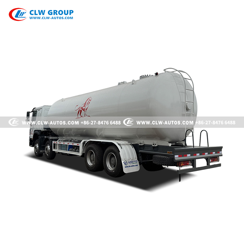 Sinotruk HOWO 8x4 35.5m³ High-Capacity LPG Bobtail Truck with WEICHAI 365-400HP Engine and Q345R Steel Tank
