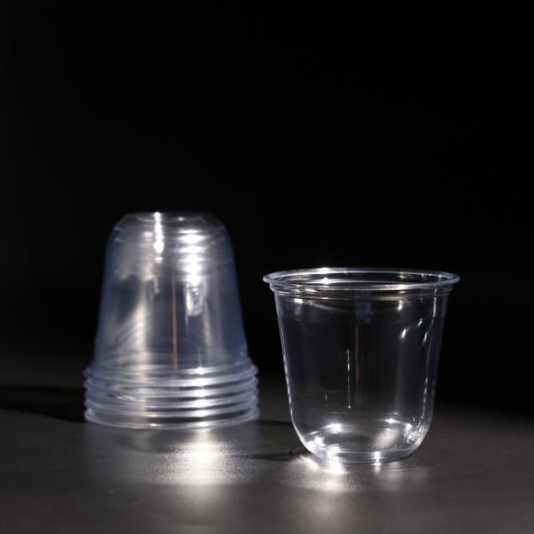 Customized PET Disposable Plastic Drinking Cups with Logo for Cold Beverages
