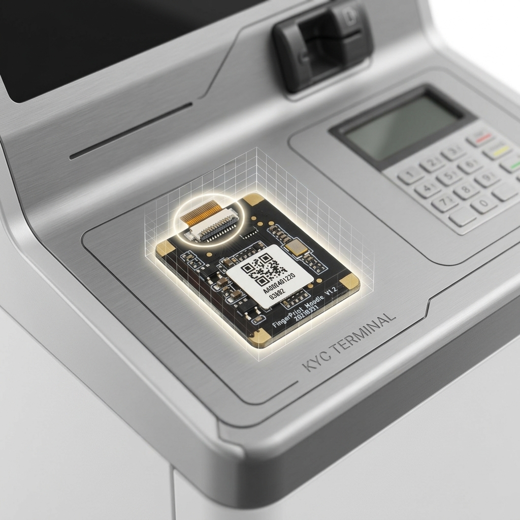 Capacitive Fingerprint Sensor Module 508dpi Banking KYC Teller Terminal