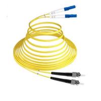 Cabo de remendo frente e verso simples padrão do ST da trança 5M LC da fibra ótica