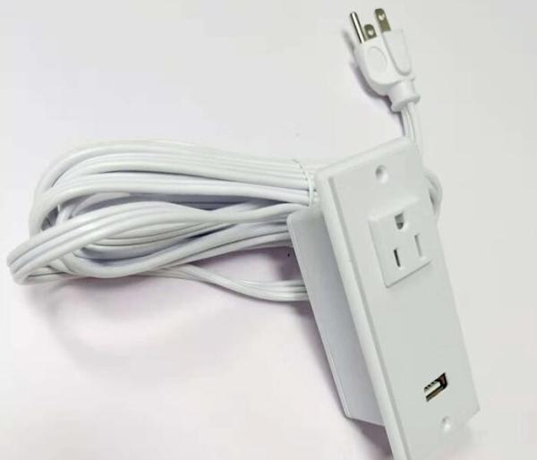 250V US Double USB Desk Plug Sockets American Standard Power Cords
