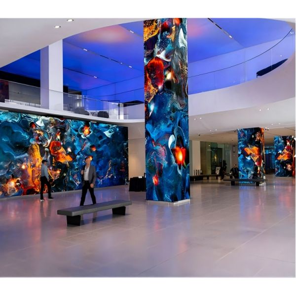 Right Angle Led Video Wall Display P2.5 Curve Led Screen for Shopping Malls