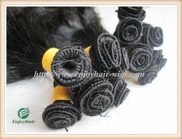 Hand tied weaviing Malaysian virgin remy hair,straight hair extension no shed no tangle
