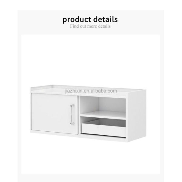 3 Layer Livingroom Countertop Storage Cabinet with Dustproof Sliding Door Mug Kitchen Spice Organizer Rack Coffee Capsule Drawer