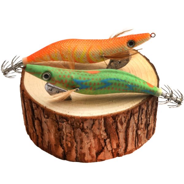 Светящийся деревянный креветочный набор Морские рыболовные снасти Приманки ABS материал