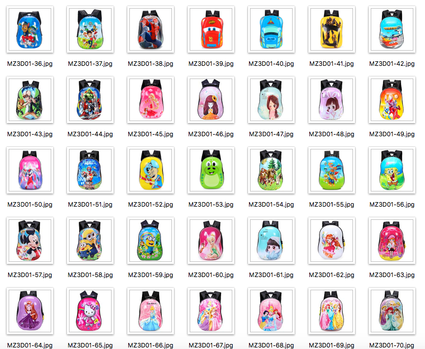Fast Shipping New Arrival 3D Children School Bags 3D Kids Backpacks 3-7 Years Child Backpacks