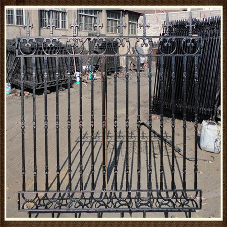 Decorative Wrought Iron Fence Erosion Resistance Ornamental Fence Panels