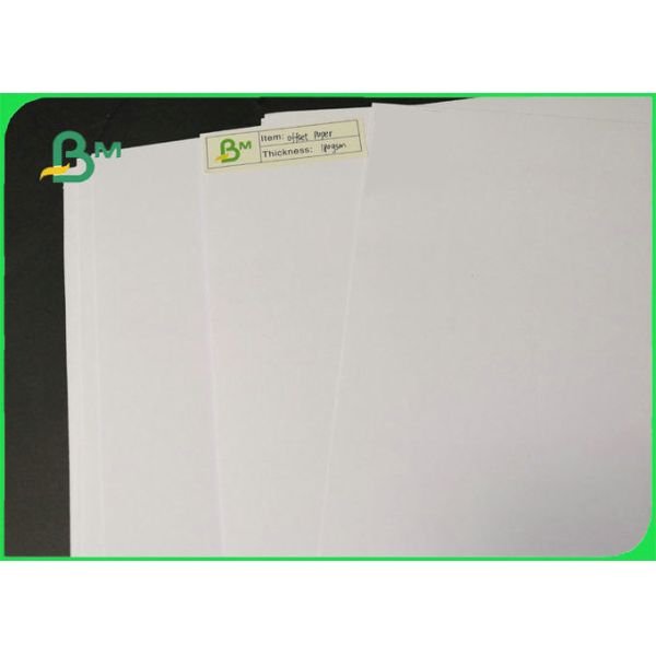 лист 61 * 86cm смещения 55gsm 60gsm белый Uncoated Woodfree бумажный для книг