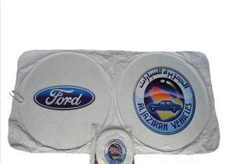 foldable customed logo car sunshade with unique design for summer beach vacations
