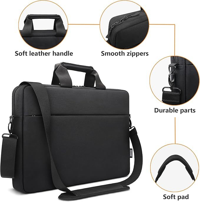 Laptop Bag Case Messenger Bag Computer Sleeve with Shoulder Strap Waterproof Briefcase Laptop Men Women Business Work Travel