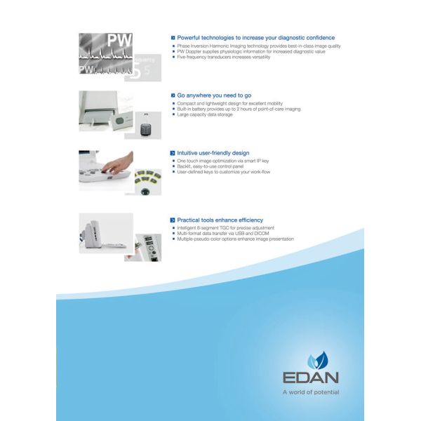 Best Price Edan DUS 60 B/W PW black and white ultrasound machine