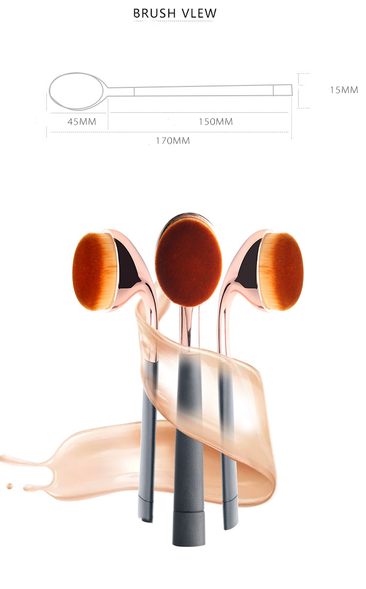 Рука - отрежьте щетки макияжа волос хорошие, жестокость щетки Консеалер стороны свободную