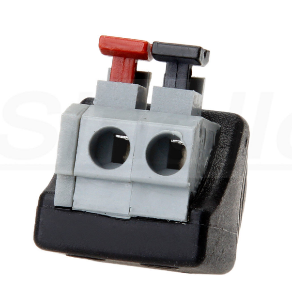 Securely-Designed C-Power DC Power Jack Plug Screwless Quick Wire Connector 5.5x2.1mm