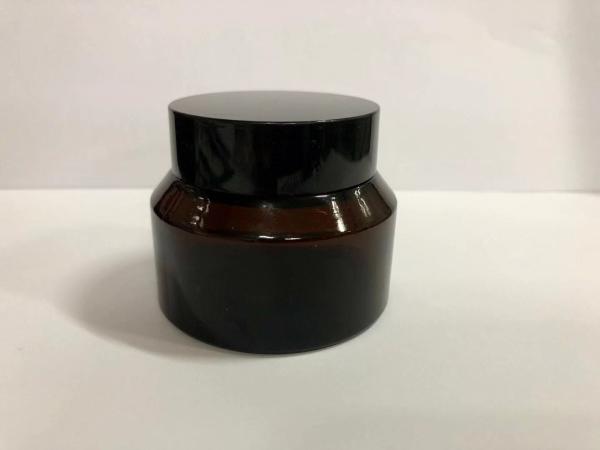 30g 50g Reusable Dark Amber Glass Jars Cream Bottles For Cosmetics Glass Cosmetic Packaging