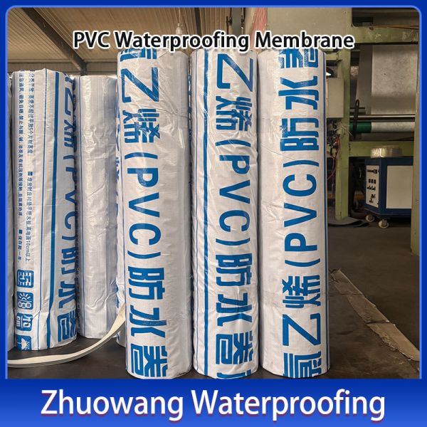 Steel Structure Roofing Pvc Waterproof Membrane  Single Ply 1.2mm 1.5mm