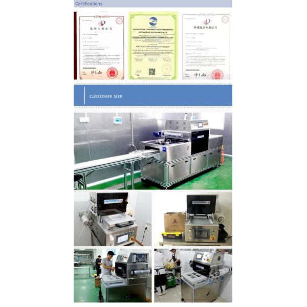 Машина упаковки кожи упаковки еды уплотнителя вакуума столешницы овощей плодов