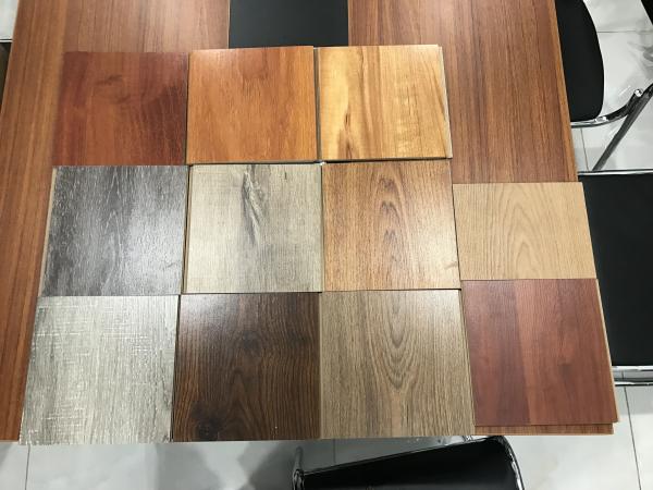 8mm Wood Grain Effect Waterproof Laminate Plank Flooring with U-groove Bevel Pattern