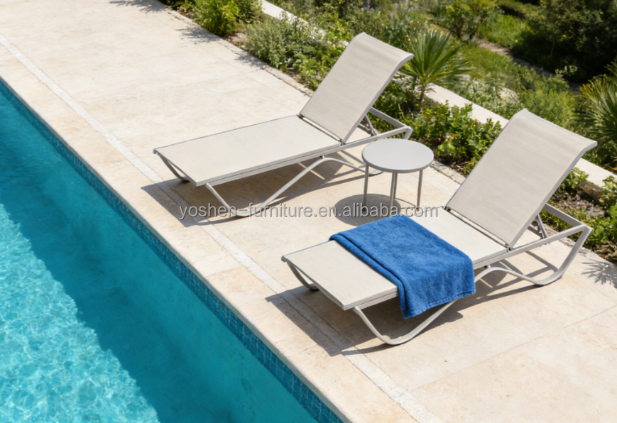 Yoshen Adjustable Poolside Lounge Chair Customized for Resort Hotels