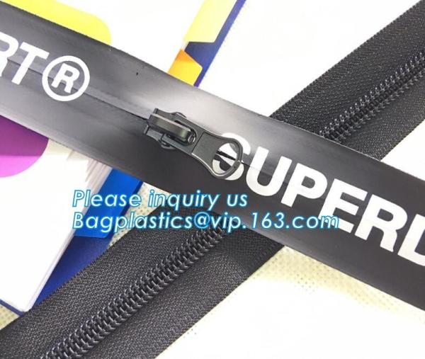 OEM design zipper with semi auto lock slider/ continuous zipper/ zipper waterproof, 5# nylon & waterproof zipper seamles