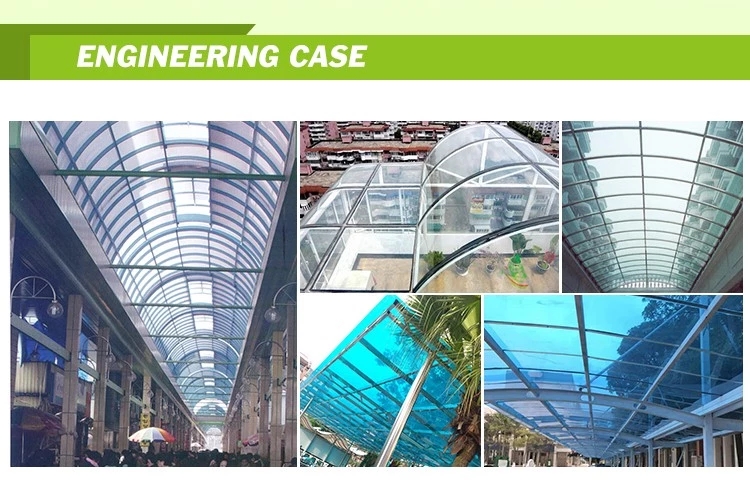 5 мм прозрачный двойной стены поликарбонатный полый лист 100% девственный с УФ-покрытием